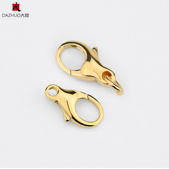 Dazhuo 18K Gold Lobster Clasp Chain Connector Accessory Au750 Pure Gold Necklace Clasp DIY Connector
