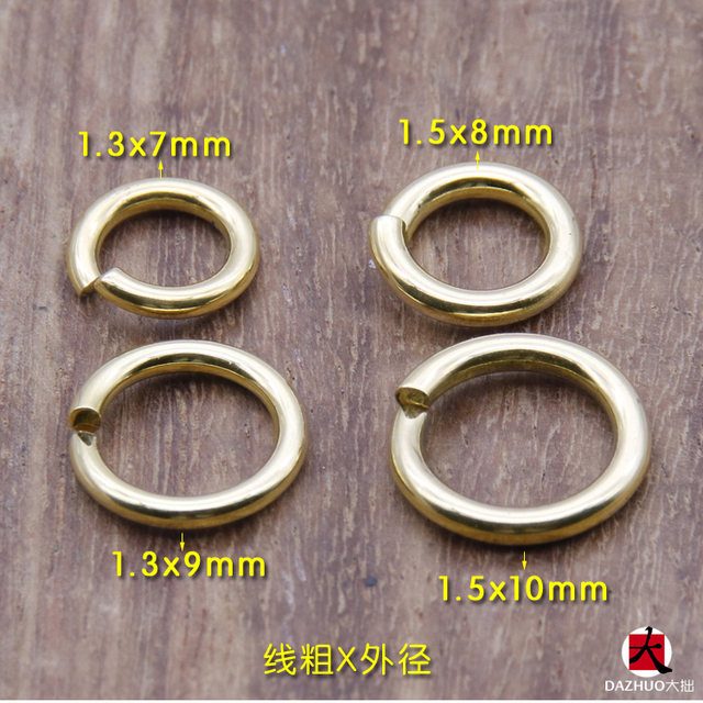 Takahashi Goro goros thick ring pure gold 18K gold ring gold open ring necklace connecting ring buckle DIY accessories