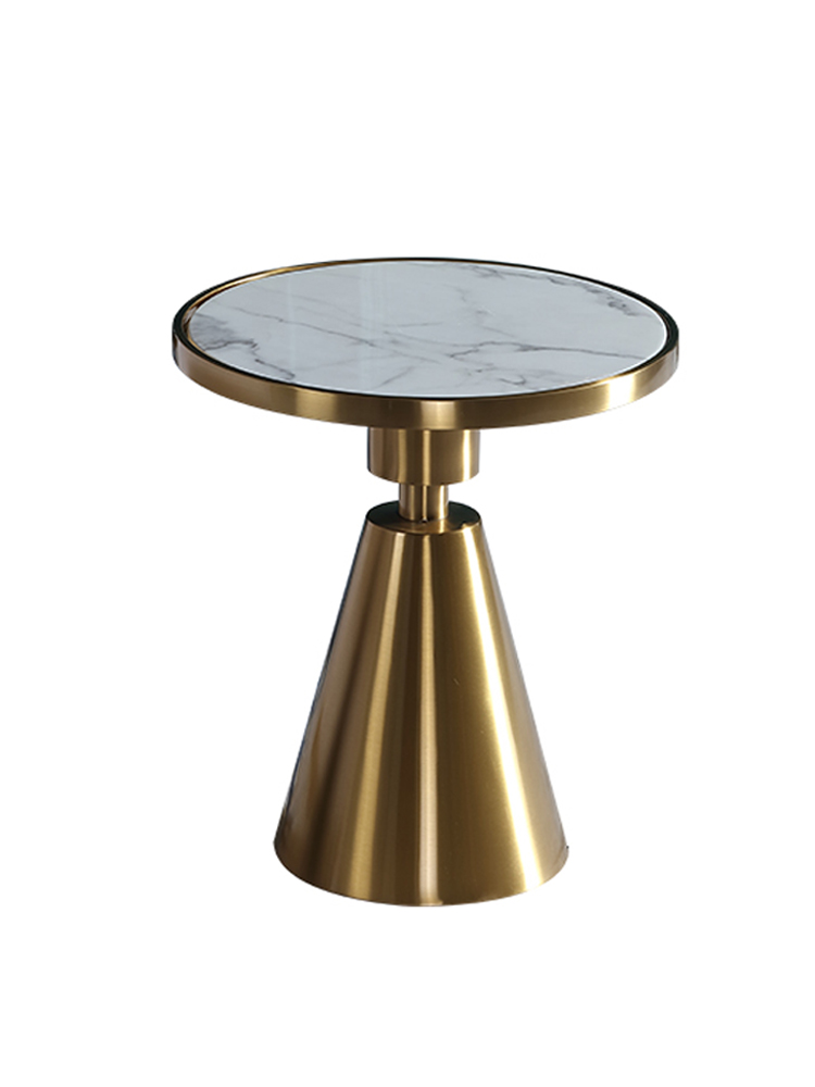 Light luxury marble sofa side several Nordic round bedroom side table creative modern simple corner few small tea table side machine
