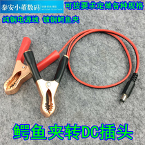 Crocodile Clip Transfer Dc Plug Battery Charging Wire Accumulator Clip Conversion Line Connection Line Red Black Test Line