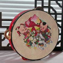 Childrens dance special tambourine girl high quality imitation sheepskin kindergarten hand drum percussion dance props