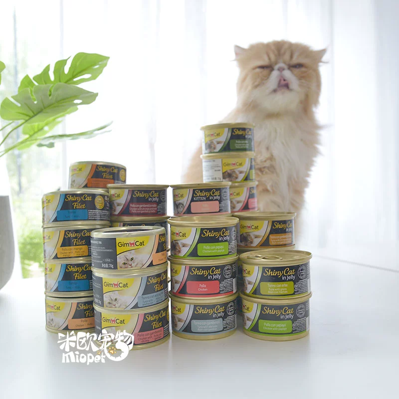 Miou Pet Đức Gimpet Junbao Natural Cat Series Jelly Đóng hộp Gà Cá Ngừ cho Mèo Snacks 70g - Đồ ăn nhẹ cho mèo