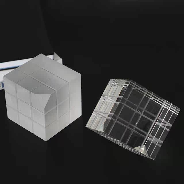 New Chinese Swing Piece Creative Soft Dress Light Extravagant Crystal Magic Square Hotel Living Room Genguan Adornment