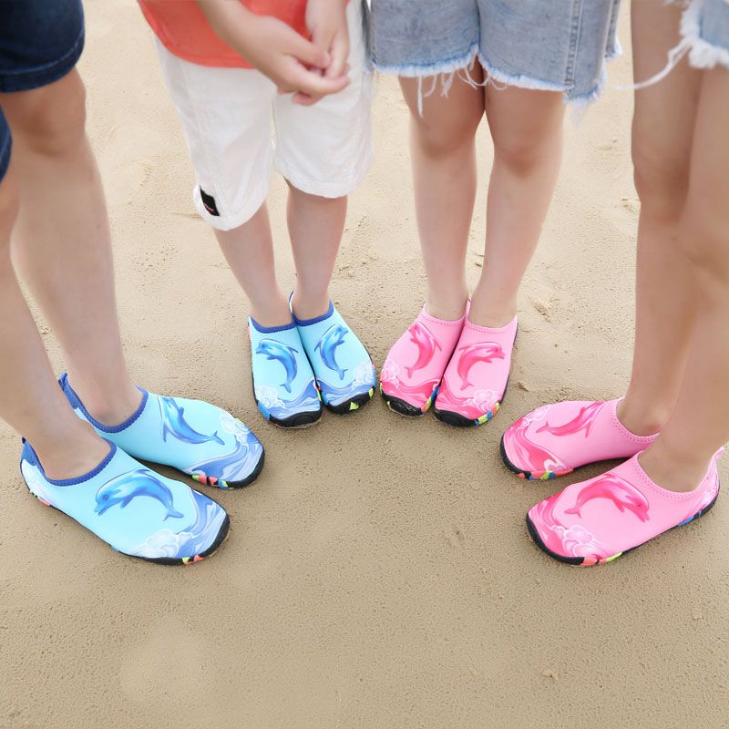 Foreign trade children's diving shoes men's snorkeling socks beach shoes women's non-slip breathable barefoot skin-fitting soft shoes quick-drying swimming shoes