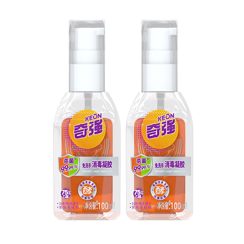 Official flagship store Qiqiang keon hand wash gel free gel 100ml2 bottle
