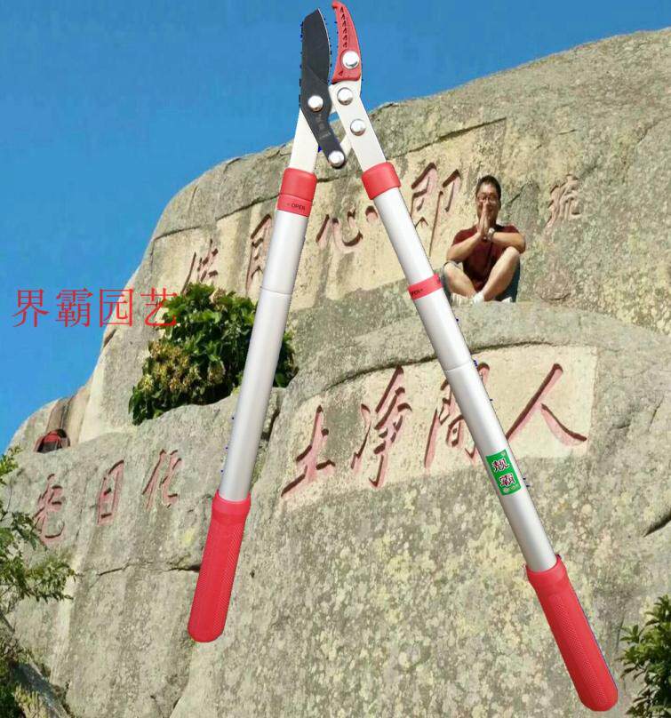 Taiwan-made Liangba brand 1111QA thick branch scissors aluminum handle telescopic handle vigorously cut high branch scissors high-altitude scissors