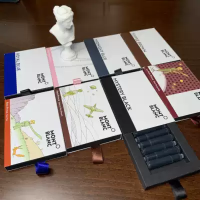 Domestic spot Montblanc ink core ink sac ink Gall a box of 8 sets of toffee brown Little Prince