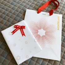 montblanc gift packaging shopping bag single auction