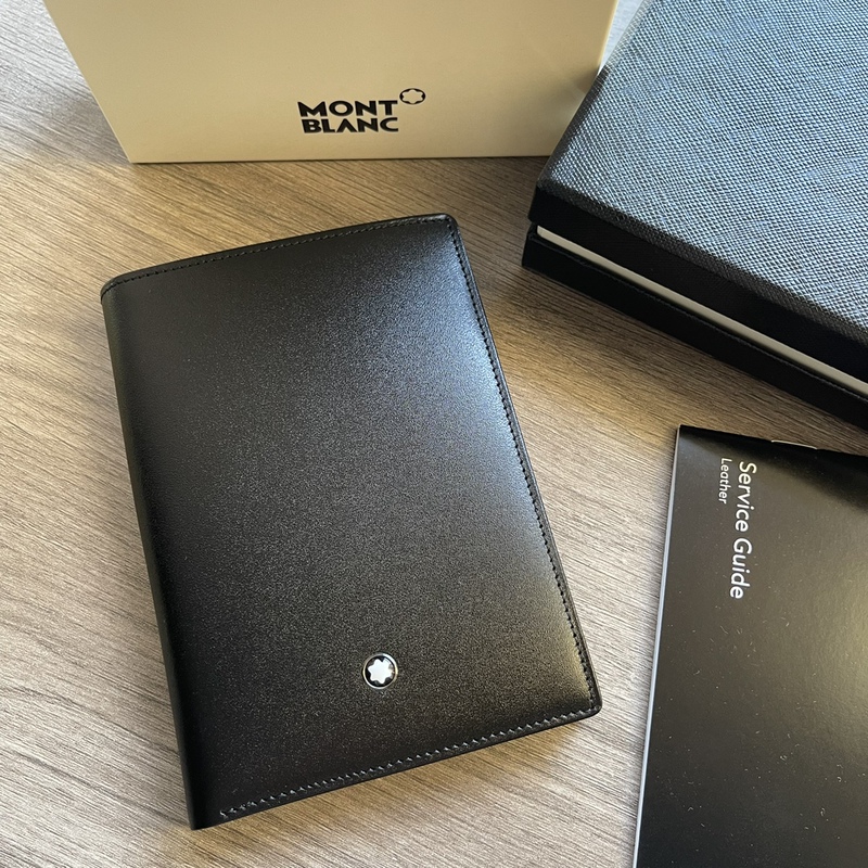 Domestic Stock! Montblanc Classique Series Leather Men's Wallet with Card Slots, Short Style