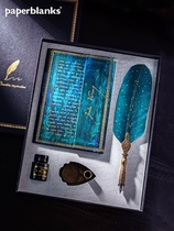 paperblanks creative inspiration sparkling gift box notebook diary hand ledger set quill pen