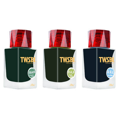 twsbi Sanwentang 1791 Color Ink Non-carbon Steel Pen Ink Glass Dip Pen Non-clogging 18ml Small bottle