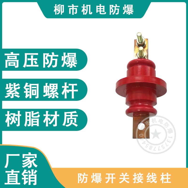 Mining explosion-proof switch copper-bar type binding post for mining mobile transformer high and low pressure wiring