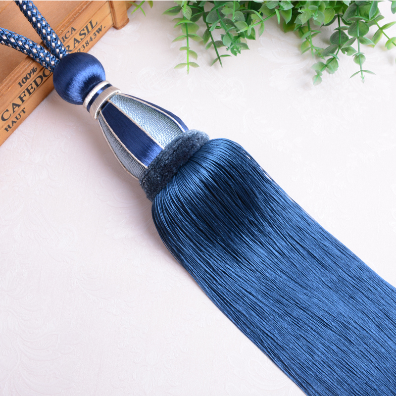 European grade curtain hanging ball tassel accessories Curtain buckle strap rope decoration hanging spike Villa living room