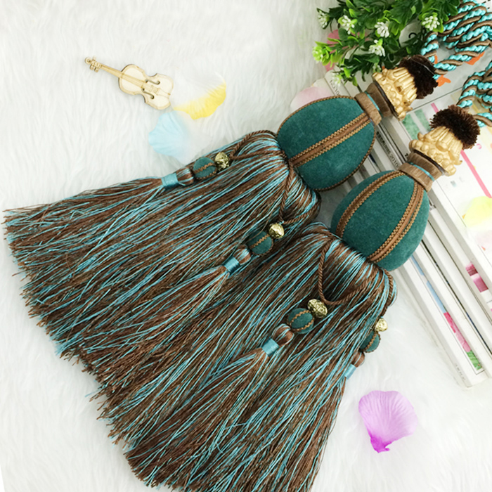  Curtain hanging ball tying ball tying rope tying strap pendant ball falling curtain accessories upscale rich suede ball