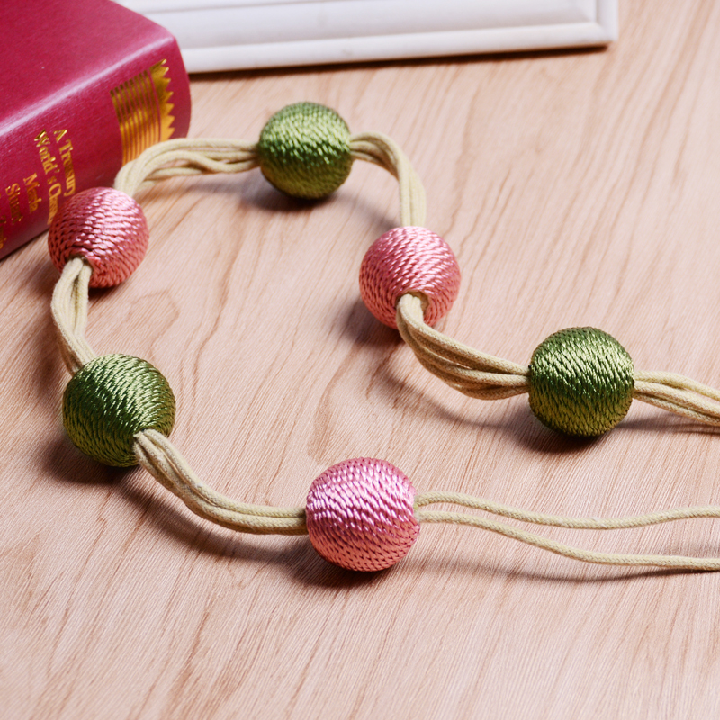 Curtain Strap Tying the ball tying rope hanging ball drapes hanging balls Handwoven Fields Garden Han Style minimalist fashion