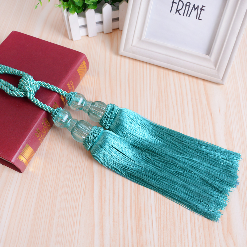 Send hook curtain hanging ball tied ball tied rope Creative curtain buckle tassel crystal double ball hanging ball twin ball