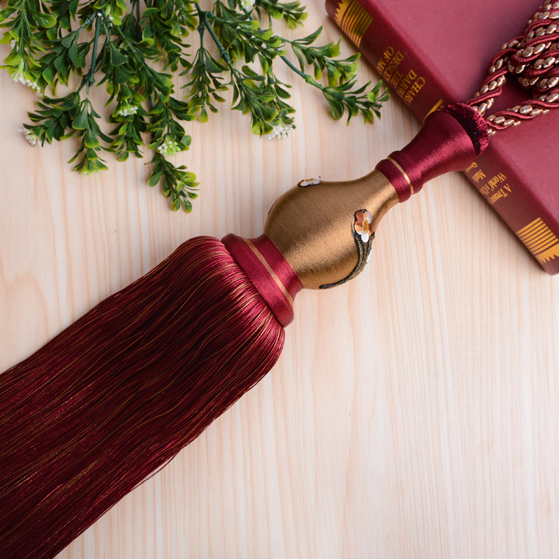 Korean version of the grade curtain hanging ball tied ball tassel accessories Curtain buckle strap tied rope decorative hanging spike