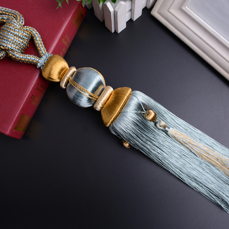 European grade curtain hanging ball tassel accessories Curtain buckle Curtain strap rope decorative hanging spike