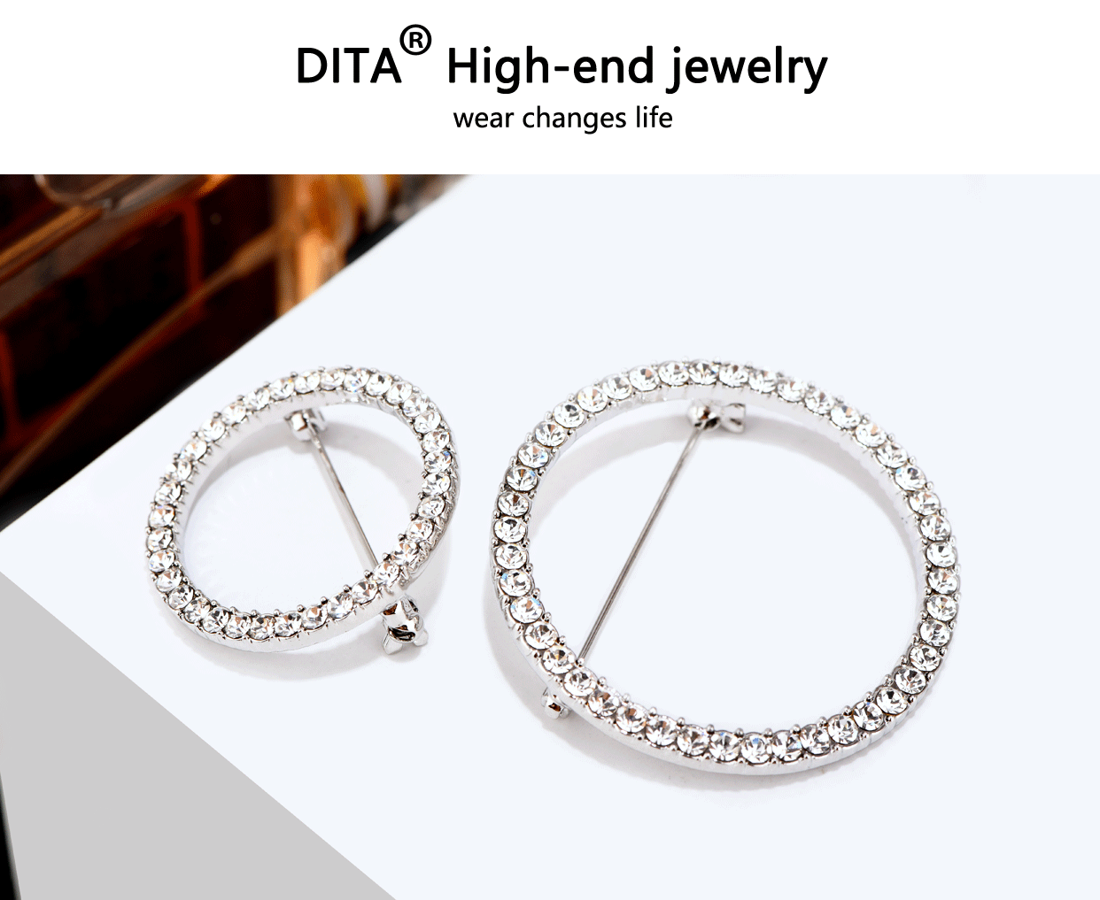 Đơn giản áo khoác trâm nữ pin phụ kiện vòng khăn choàng khóa cao cấp khăn lụa khóa áo len hoang dã áo len pin trâm cài áo đại