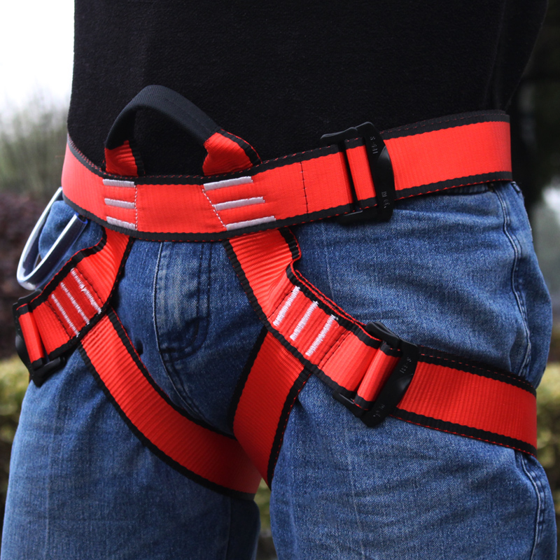 Outdoor Aerial Work Half Body Safety Belt Rock Climbing Safety Rope Electrician Construction Five-point Belt Rope Fire