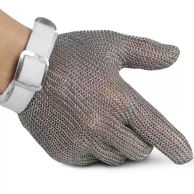 304 stainless steel wire cut-resistant gloves slaughtering and cutting protective gloves anti-stab tactics kill fish metal iron gloves