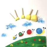 Детский художественный материал DIY Пионерский кружок губки щетки рисовать боли граффити