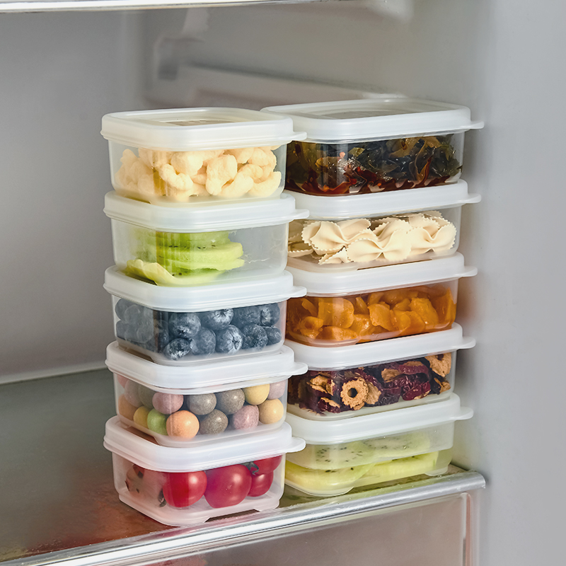 Japan Import Mini Freshness Boxes Plastic sealed box Refrigerator Food intake Box Small Number of snacks Box small material box
