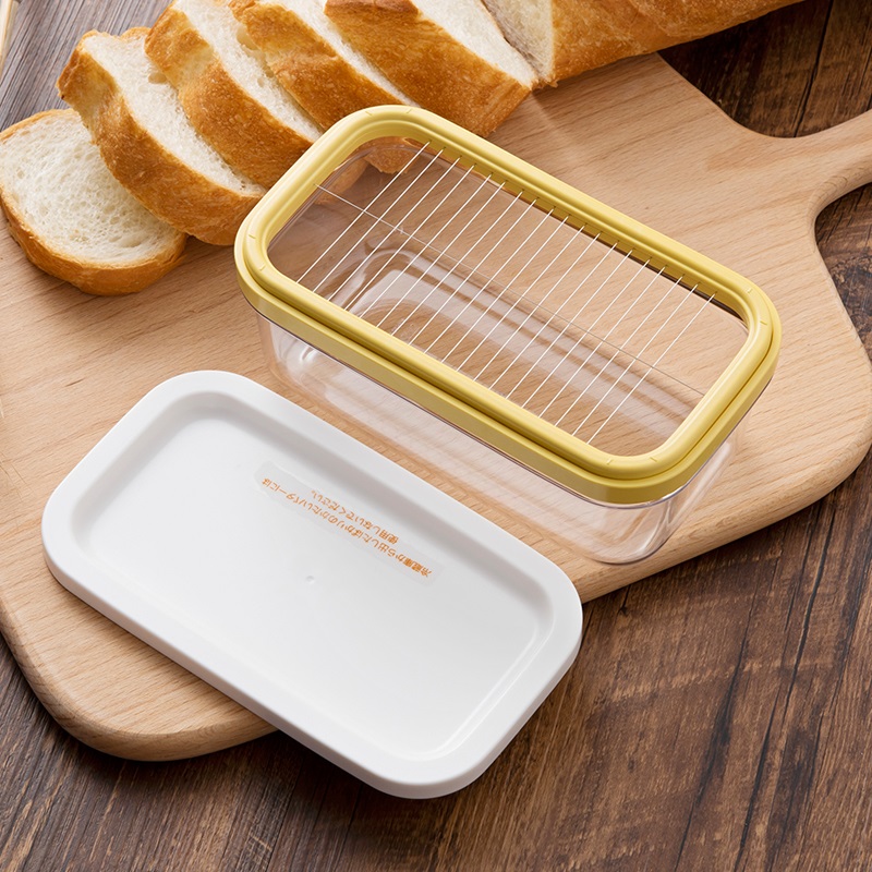 Japan Import Cream Containing Box Bull Oil Cartridge Cutter With Lid Cheese Storage Box Cheese Preservation Crisper