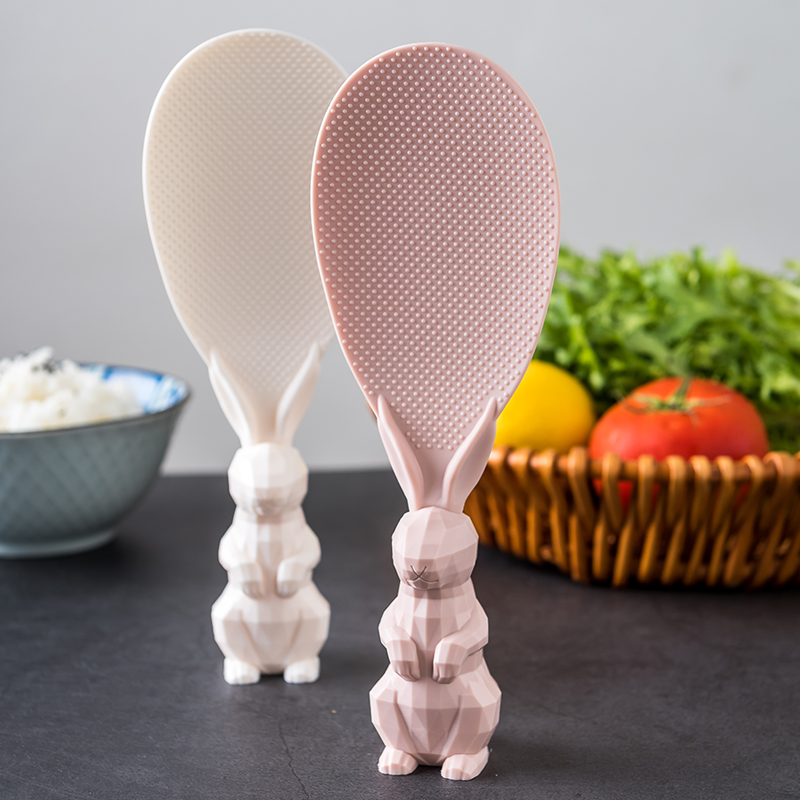 Home Rice Shovel rice cooker Special non-stick rice spoon kitchenette Vertical Full Rice Scoop High Temperature Resistant Little Rice Spoon