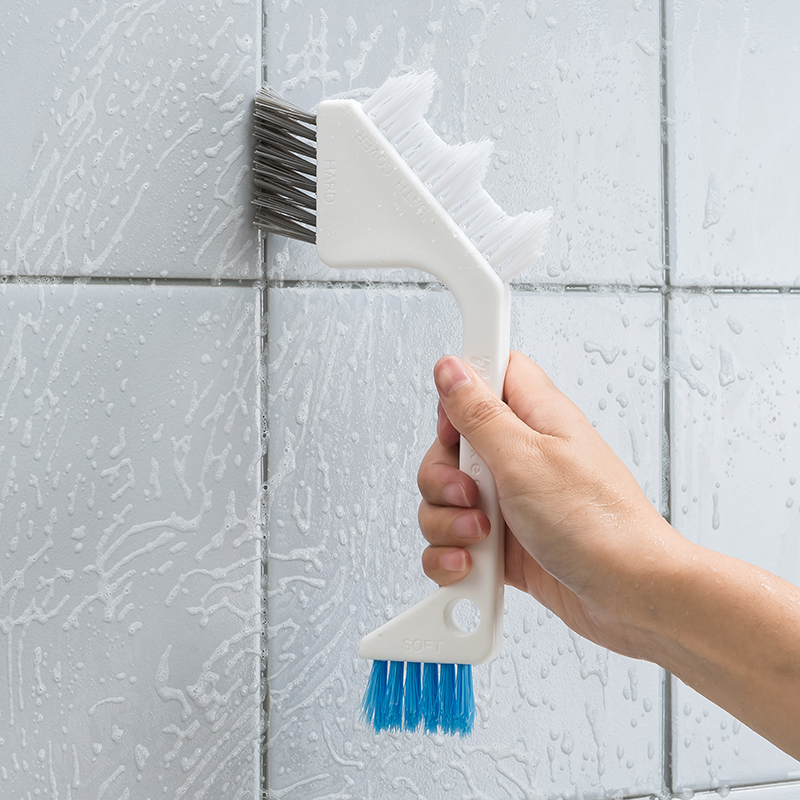 Japanese bathroom cleaning brush kitchen powder room wall tile bristles scrub floor brush gap brush floor tile brush bath cylinder brush