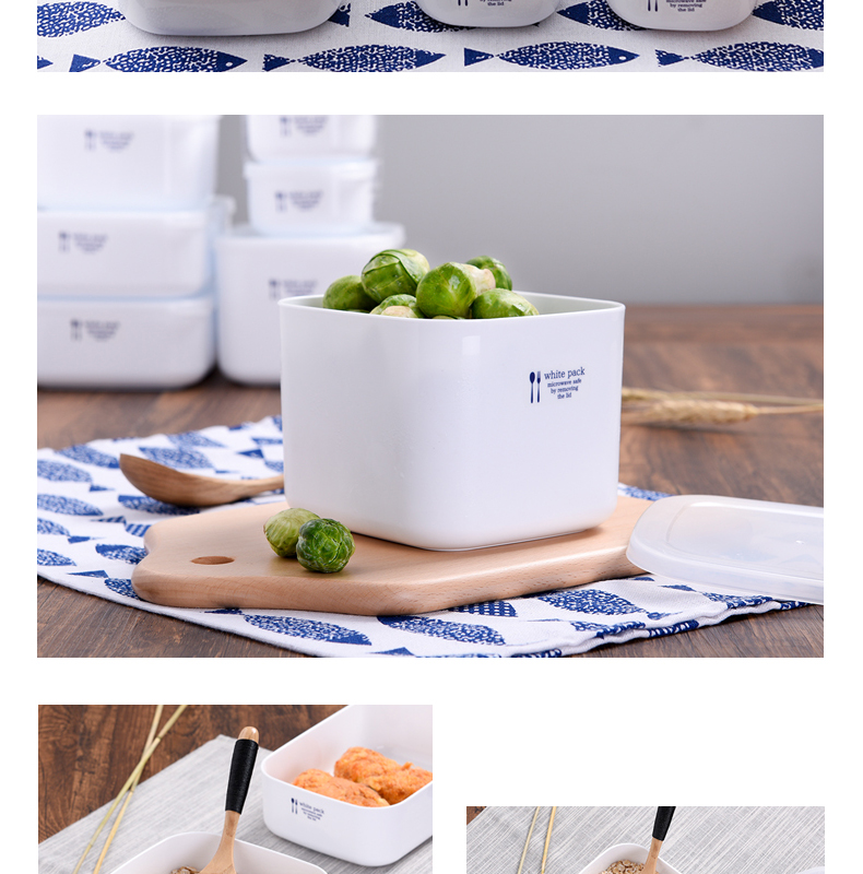 Nhật Bản nhập khẩu tủ lạnh hộp lưu trữ lò vi sóng sưởi ấm hộp ăn trưa hộp ăn trưa hộp lưu trữ thực phẩm hộp kín hộp lạnh - Hộp cơm điện sưởi ấm hộp cơm cắm điện hâm nóng