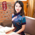 Như thể Tang váy áo mùa hè tay áo ngắn gió Trung Quốc của phụ nữ ngắn sửa đổi retro áo nhỏ trà quần áo nghệ thuật hàng đầu 