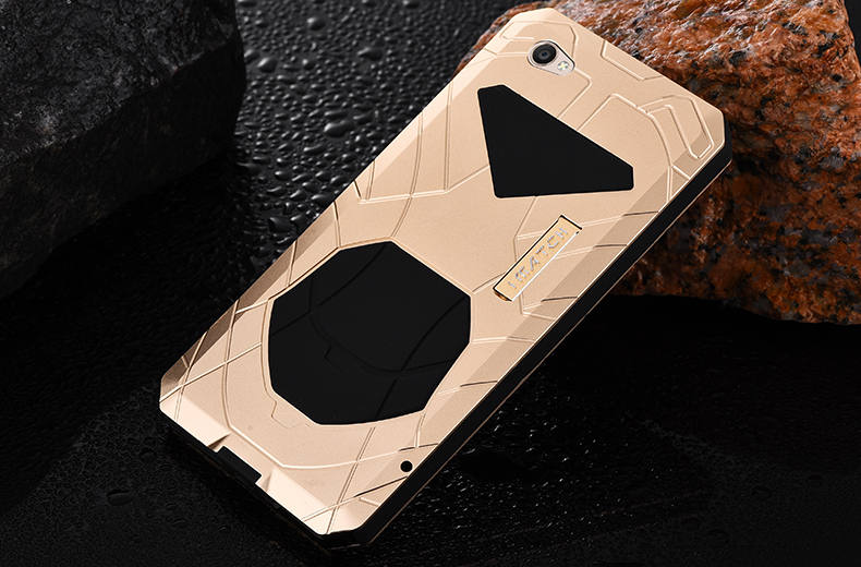 iMatch Water Resistant Shockproof Dust/Dirt/Snow-Proof Aluminum Glass Metal Military Heavy Duty Case Cover for vivo X9