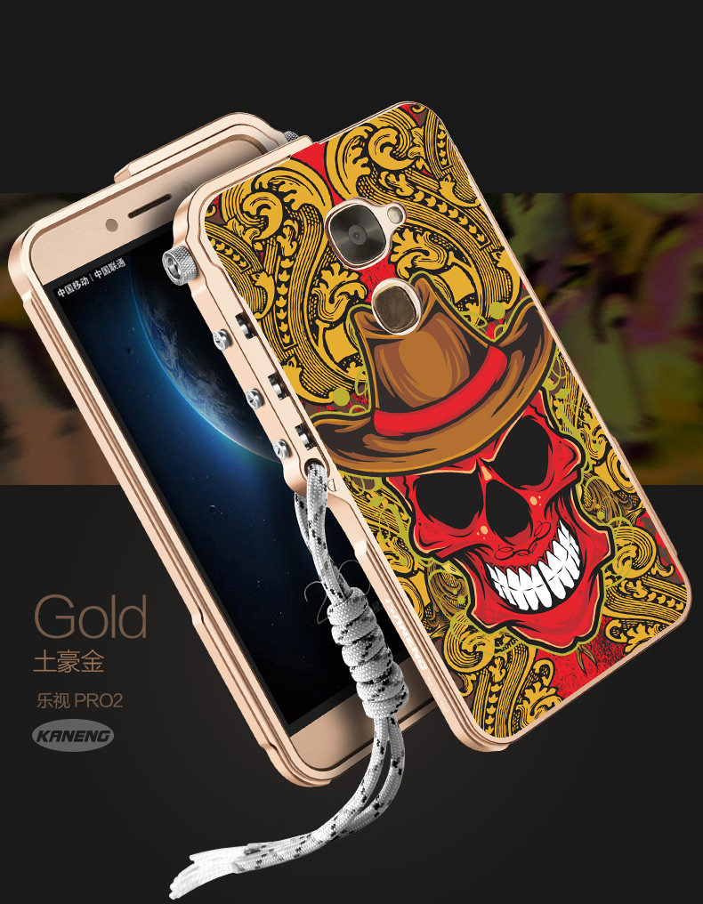KANENG Mechanical Arm Trigger Aluminum Bumper Metal Frame Cameo PC Back Case Cover for LeEco Le 2 Pro & & LeEco Le Max 2