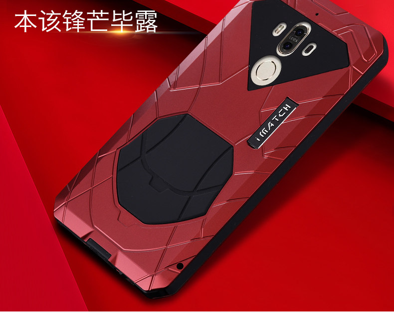 iMatch Shockproof Dust/Dirt/Snow-Proof Aluminum Glass Metal Military Heavy Duty Armor Protection Case Cover for Huawei Mate 9