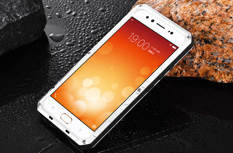 iMatch Water Resistant Shockproof Dust/Dirt/Snow-Proof Aluminum Glass Metal Military Heavy Duty Case Cover for vivo X9