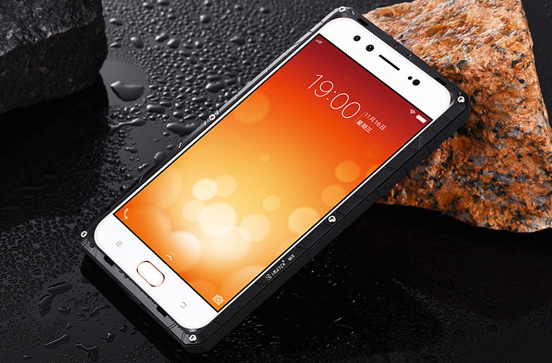 iMatch Water Resistant Shockproof Dust/Dirt/Snow-Proof Aluminum Glass Metal Military Heavy Duty Case Cover for vivo X9