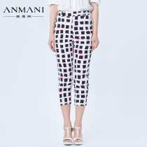 Special cabinet grid trendy spring and summer style I3260903 En Manlene pants RMB1780