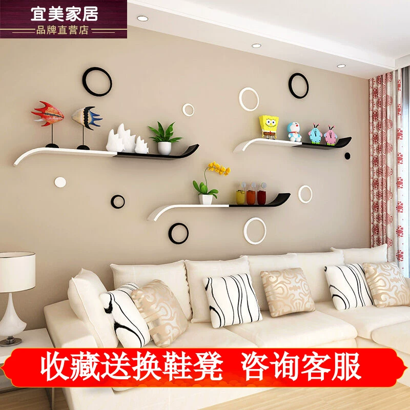 Sáng tạo sơn nhà hàng kệ tường treo tường vách ngăn sofa tường TV nền tường trang trí khung đơn giản - TV