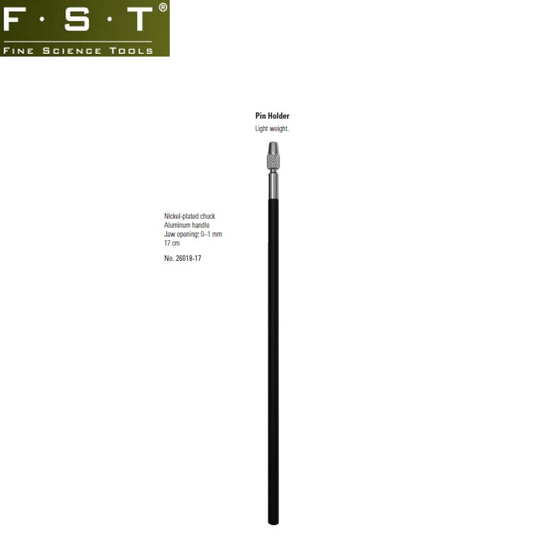 FST夹持器26018-17 解剖针夹持器 微型针夹持器器 插针夹持器