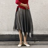 Цветочная и тень Plaza Dance Clothing Halway Юбка сети кожа Sunny Rain Night 982020 Новый Daisaixian