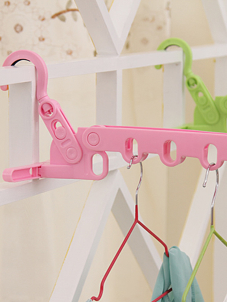 Outdoor travel Multi-functional portable clothes rack Travel business trip non-slip hanger hook travel abroad household