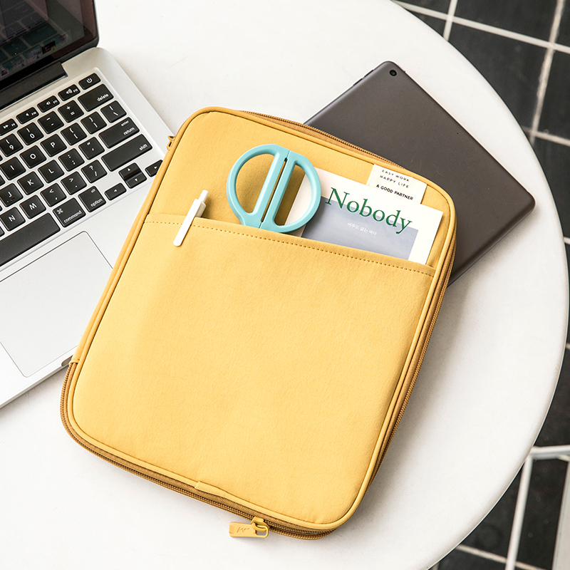 a4 portable document bag storage bag large-capacity multi-functional layered student information bag zipper canvas female briefcase