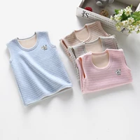 Mới mùa thu và mùa đông trẻ em hoạt hình vest ấm áp cộng với nhung Cậu bé trung bình mặc vest vest hai mảnh áo gile cotton mềm mại cho bé