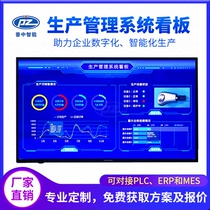 Production management electronic billboard LED LCD display factory workshop visualization MES safety lamp system software