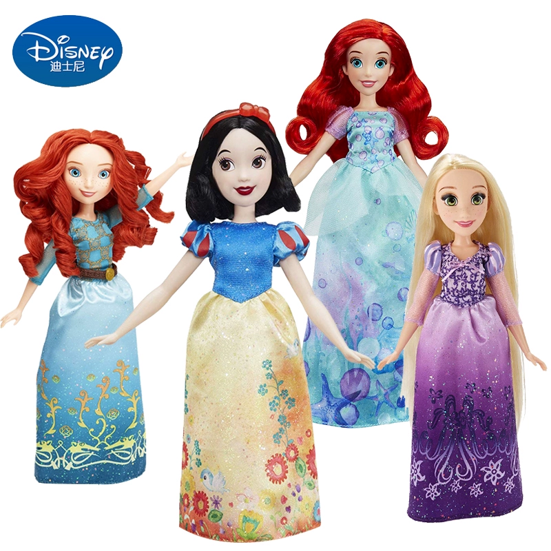 Disney Princess Doll Snow White Rapunzel Disney Cinderella Belle Ariel Girl Doll Toy - Búp bê / Phụ kiện