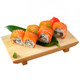 Long strip bamboo wood sushi board rectangular sushi serving Taiwan cuisine sashimi serving utensils barbecue hotpot plate Japanese bamboo tableware