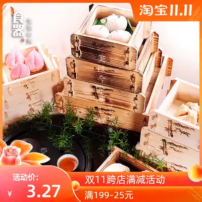 Special handmade square fir solid wood steamer steamer steamer steamer wooden steamer steamer steamer wooden dumpling steamer steamer wooden dumpling cage