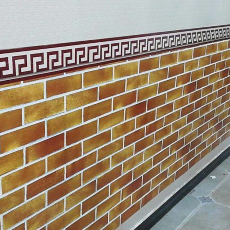 90 cm Width 10 m long self-adhesive wall Paper hotel Brick Waterproof Wall Walled Shop Furnishing Retro Brick Wall Skirt Sticker-Taobao