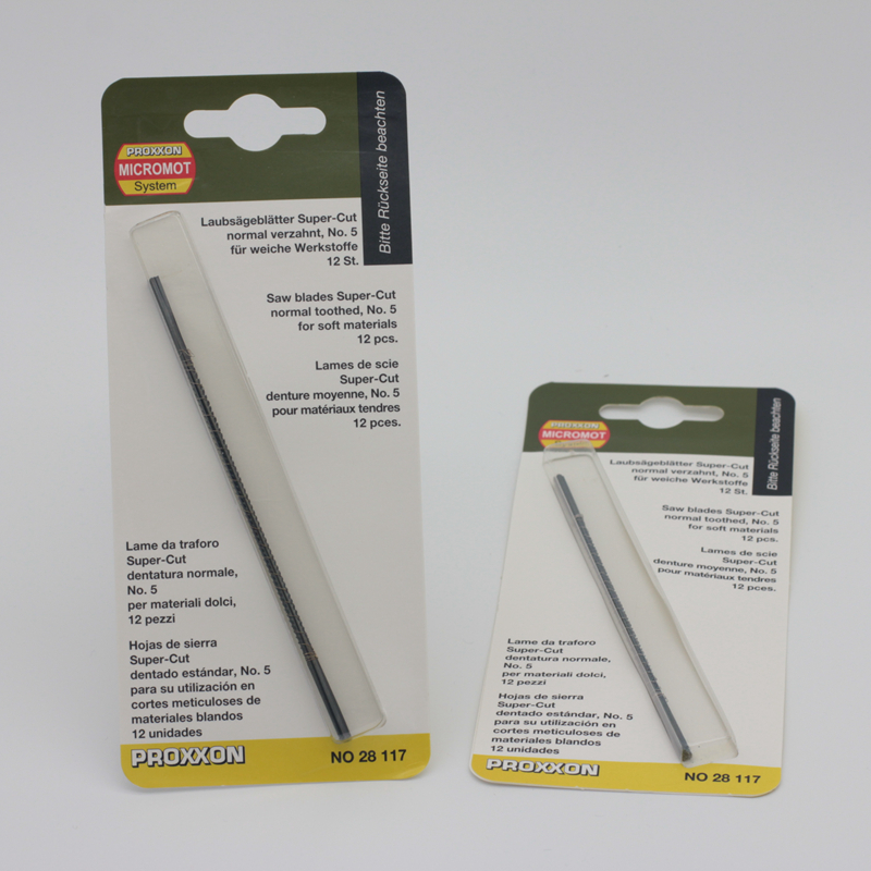 28117] German PROXXON130mm fine teeth cutting wood plastic organic glass metal curve saw blade